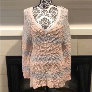 Free People V-Neck Long Sweater